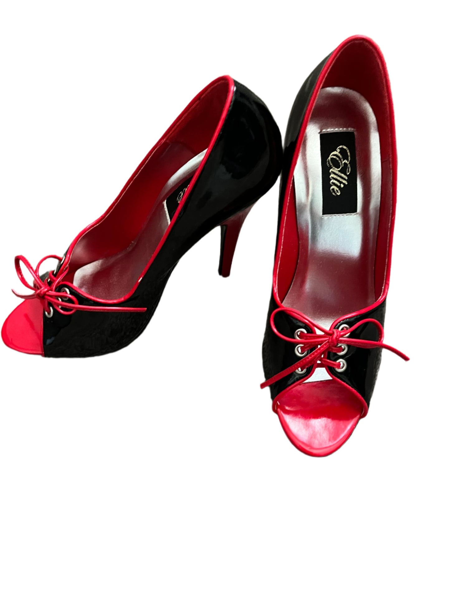 Ellie Shoes Women's Open Toe laced 5" Heeled Sandal