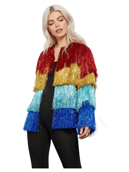 Fever Tinsel Festival Jacket, Multi-Colored
